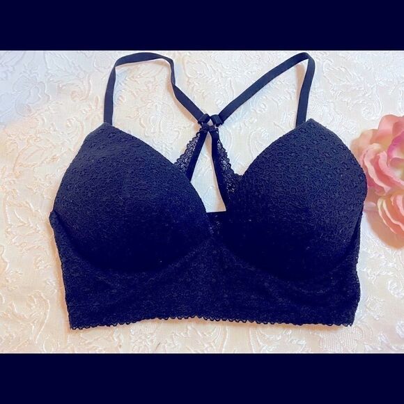 Pink Victoria’s Secret  Push Up  sport Bra 34D - Picture 1 of 8